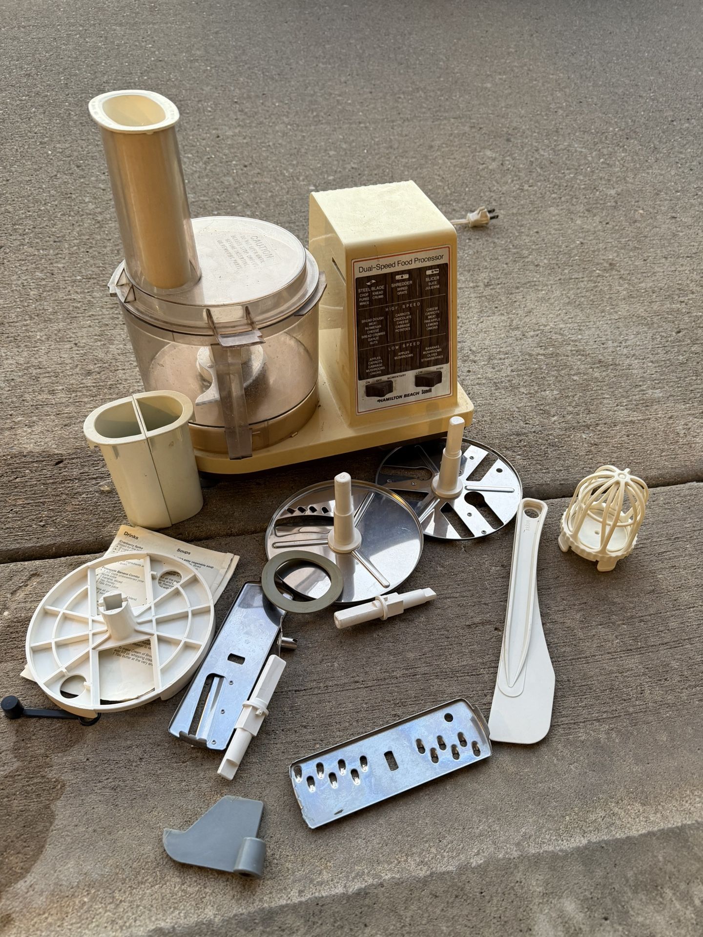 Hamilton Beach food processor- for parts only!!