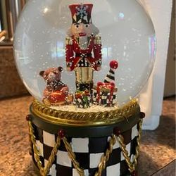 Mackenzie Childs Nutcracker snow globe.
