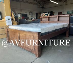 Queen Bed and Memory Foam Mattress