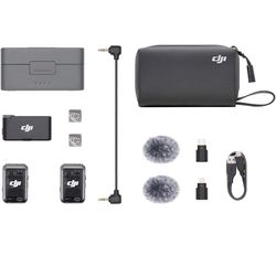  DJI Mic 2 2-Person Compact Digital Wireless Microphone System/Recorder for Camera & Smartphone