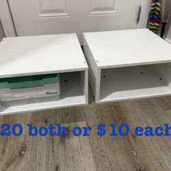 White Modular Storages