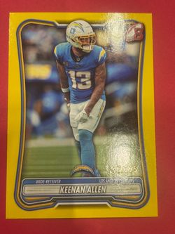2026 Bowman Football Keenan Allen Yellow /275 #61 Chargers