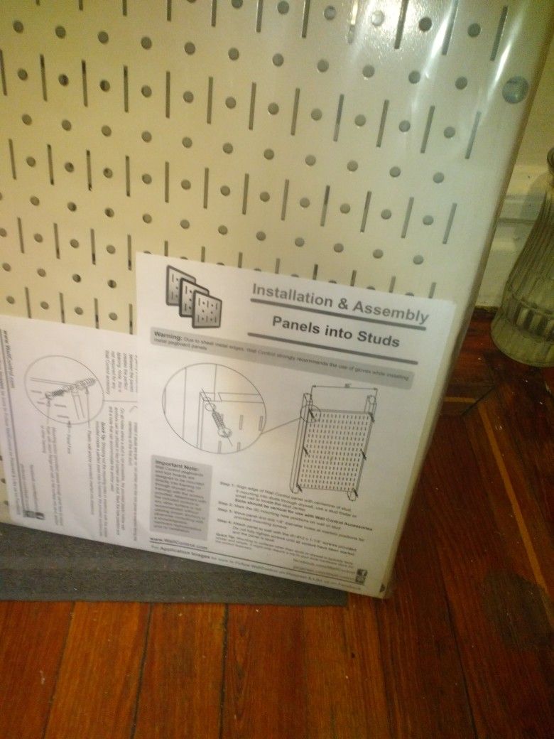 Two Brand New Pegboard Panels.