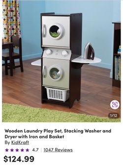 Wooden Laundry Playset