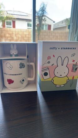 Starbucks - 2026 Summer - Miffy Ceramic Mug with Lid/Topper - 14 oz