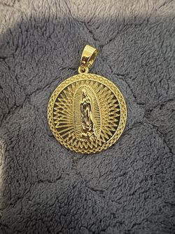 Gold Filled Virgin Mary Pendant