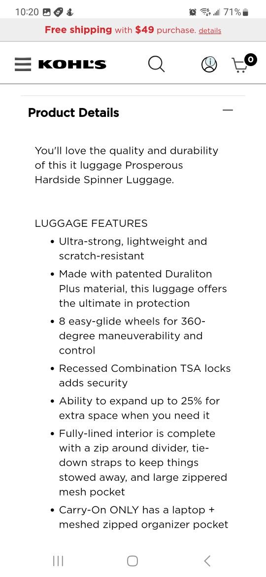 32 Inch Luggage Bag