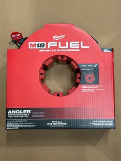 Milwaukee ——M18 Fuel Angler 120 ft. x 1/8 in. Steel Pulling Fish Tape Drum