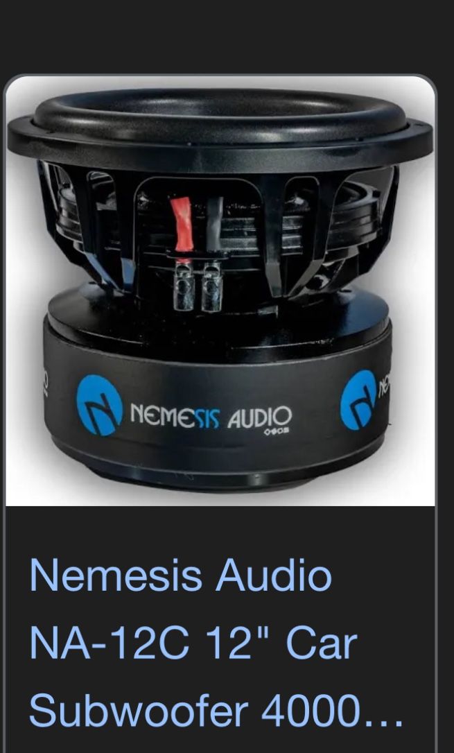 Nemesis Subwoofer