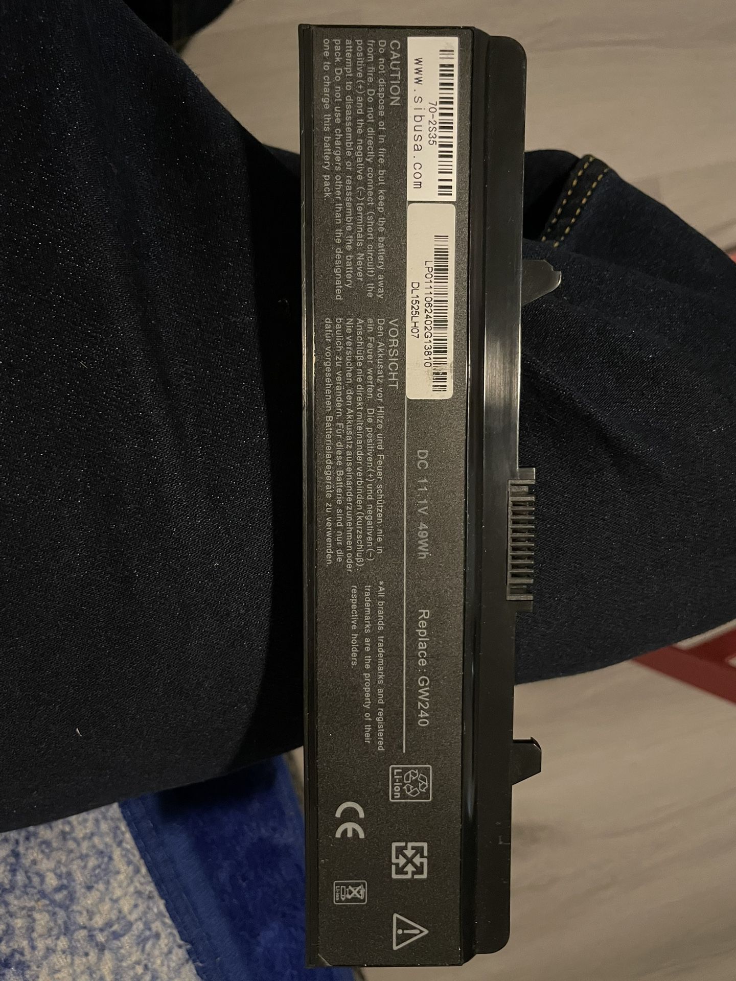 Dell Inspiron Computer Battery 