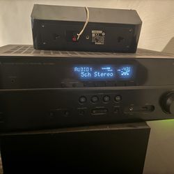 Yamaha - 5.1-Ch. 4K Ultra HD A/V Home Theater  Surround Sound 