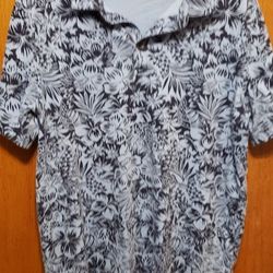 Mens L Shades Of Blue Polo Shirt