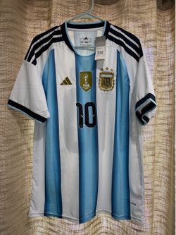 Adidas Argentina Home Replica Jersey Size Large Messi #10