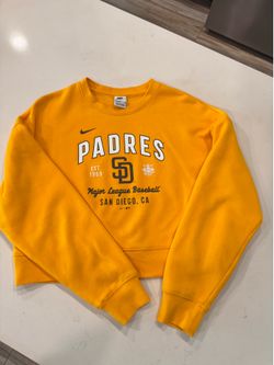 Women’s Padres yellow sweater