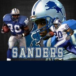 Detroit Lions Barry Sanders Lithograph 