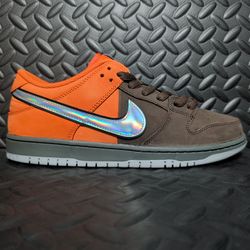 Nike SB Dunk Low 'Muni Fast Pass' Safety Orange/Wolf Grey/Baroque Brown size 10.5 & 12