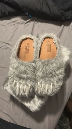 Bravest Studios Grey Bear Claw Mules Size 12