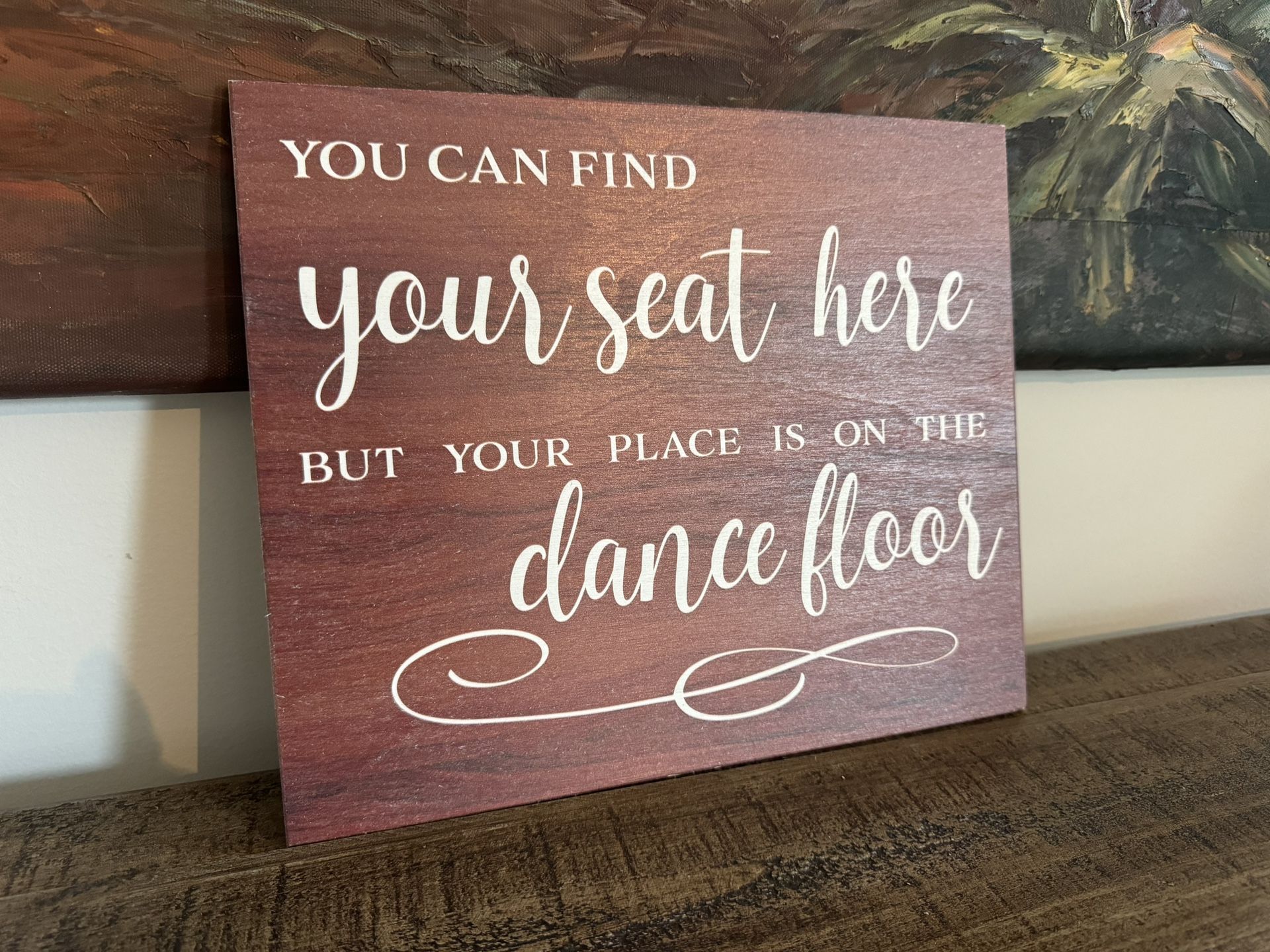 Seating Wedding Wood sign
