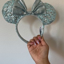 Light Blue Cinderella Elsa Disney Minnie Ears Headband