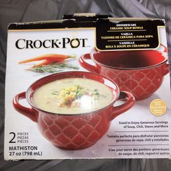 Crock-Pot Ceramic Soup Bowls