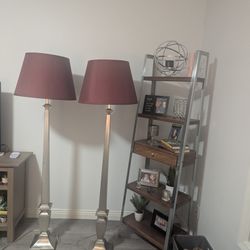 Two Lamps and Two Shelves 