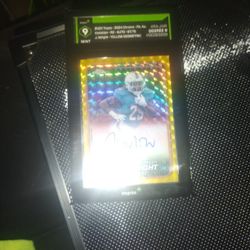 2024 2025 Topps Chrome Football Rookie Card Autograph 67/75  Jalen Wright 
