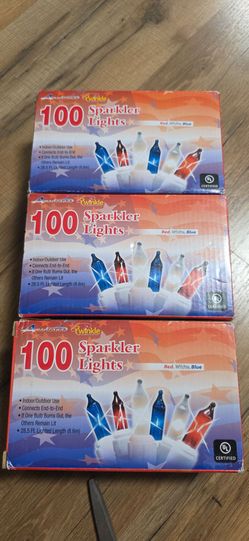 Red white & blue lights