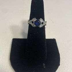 Cobalt Blue Stone Costume Ring(size 6)