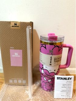 💗 Hello Kitty Stanley Quencher H2.0 40oz Pink Limited Edition Tumbler