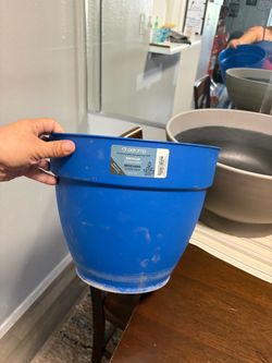 Blue Deroma Jacinto Planter