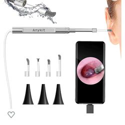 Anykit USB Otoscope for PC & Android Device(NOT for iPhone/iPad), Ultra Clear View Ear Camera with Ear Wax Removal Tool, Waterproof Ear Scope Endoscop