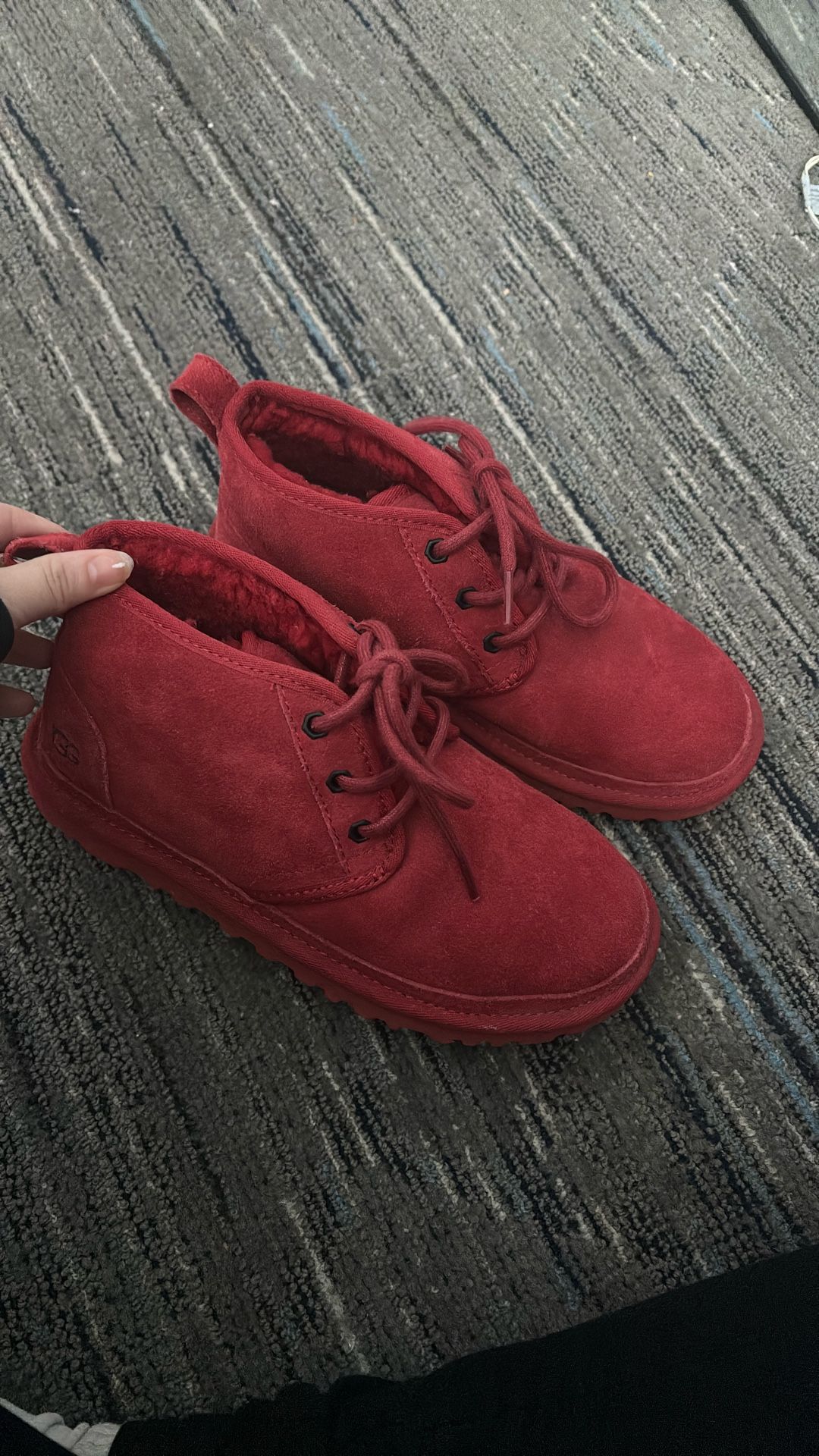 Red ugg boots