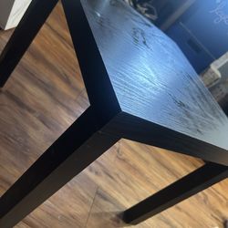 Two Black End Tables