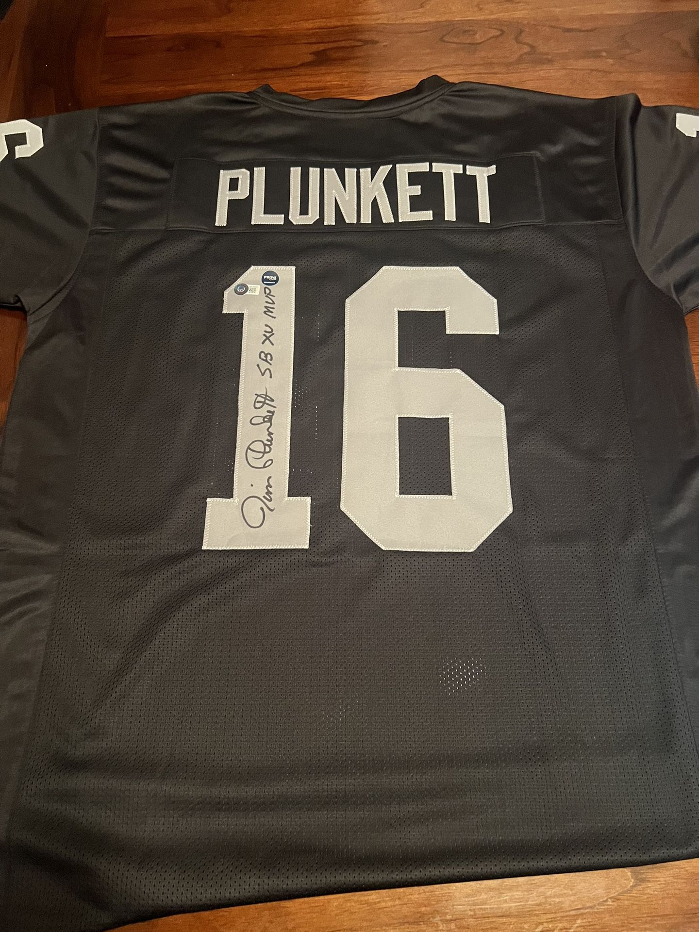 Jim Plunkett Signed Raiders Jersey With Super Bowl Mvp Inscription