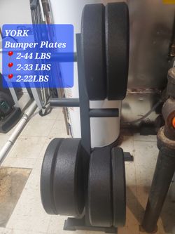 York Bumper Plates with Weight Tree