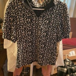 Express Leopard Print Blouse 
