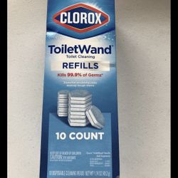 Clorox Toilet Wand Refills - 10 Count, NEW 