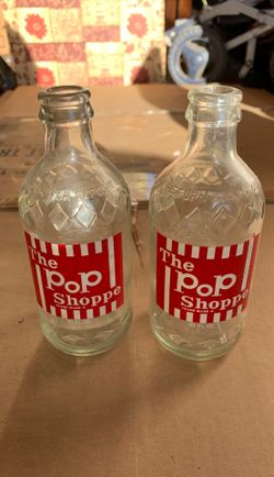 Vintage The Pop Shoppe bottles (set of 2)