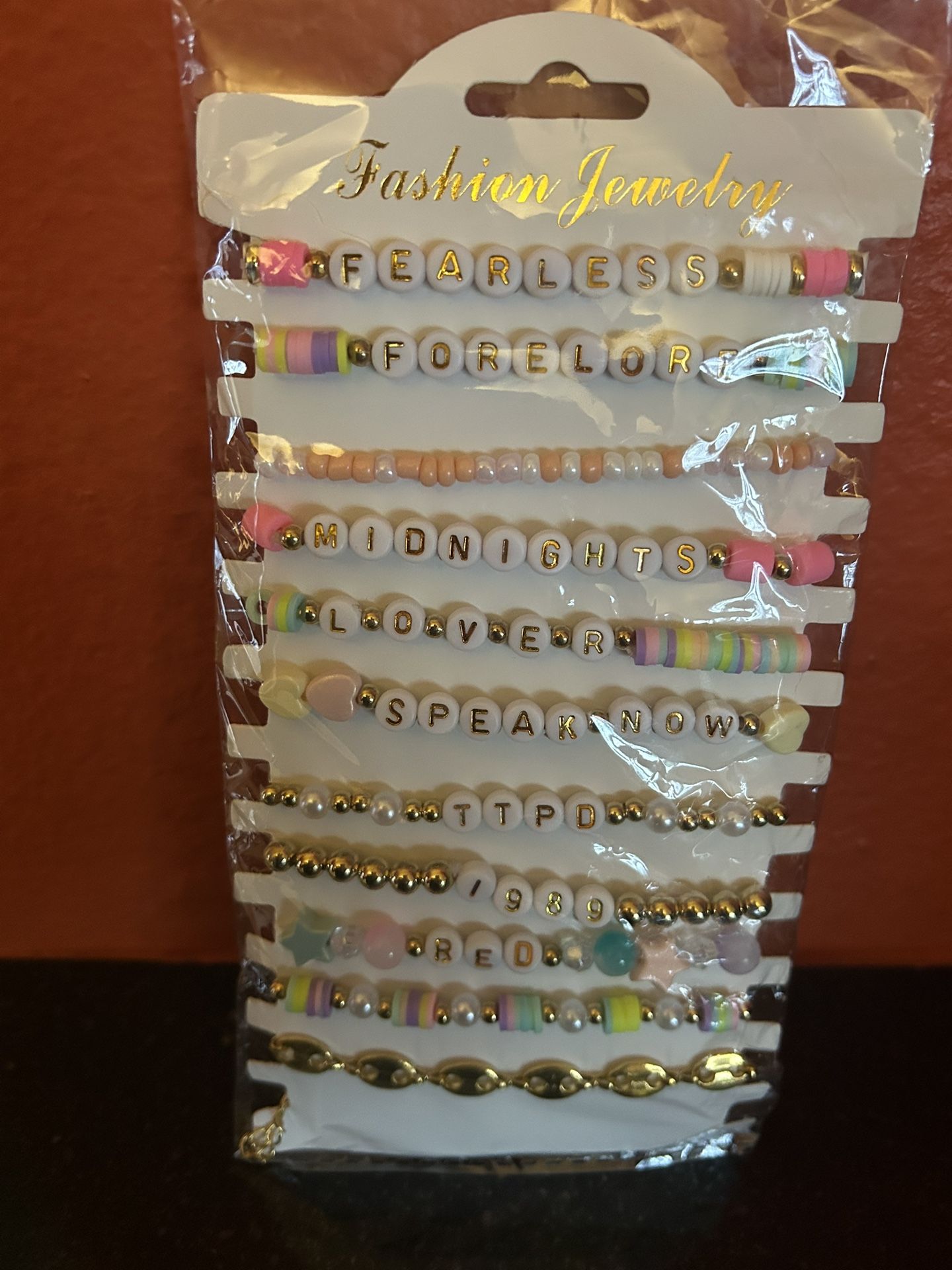 New Taylor Swift Bracelets. 11 In Package Variety