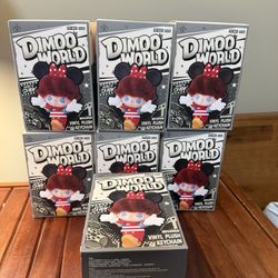 DIMOO WORLD * DISNEY Series-Vinyl Plush Keychain Blind Box Whole set