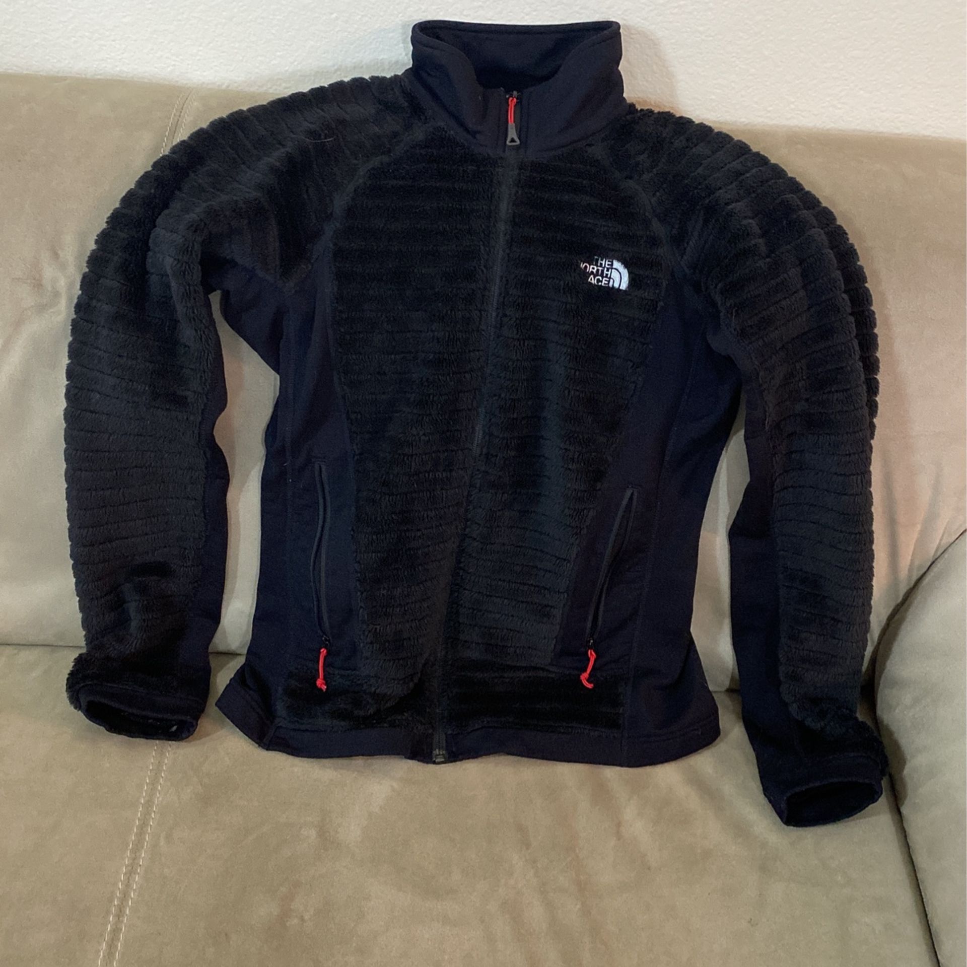 North Face Fluffy Zip Up Jacket