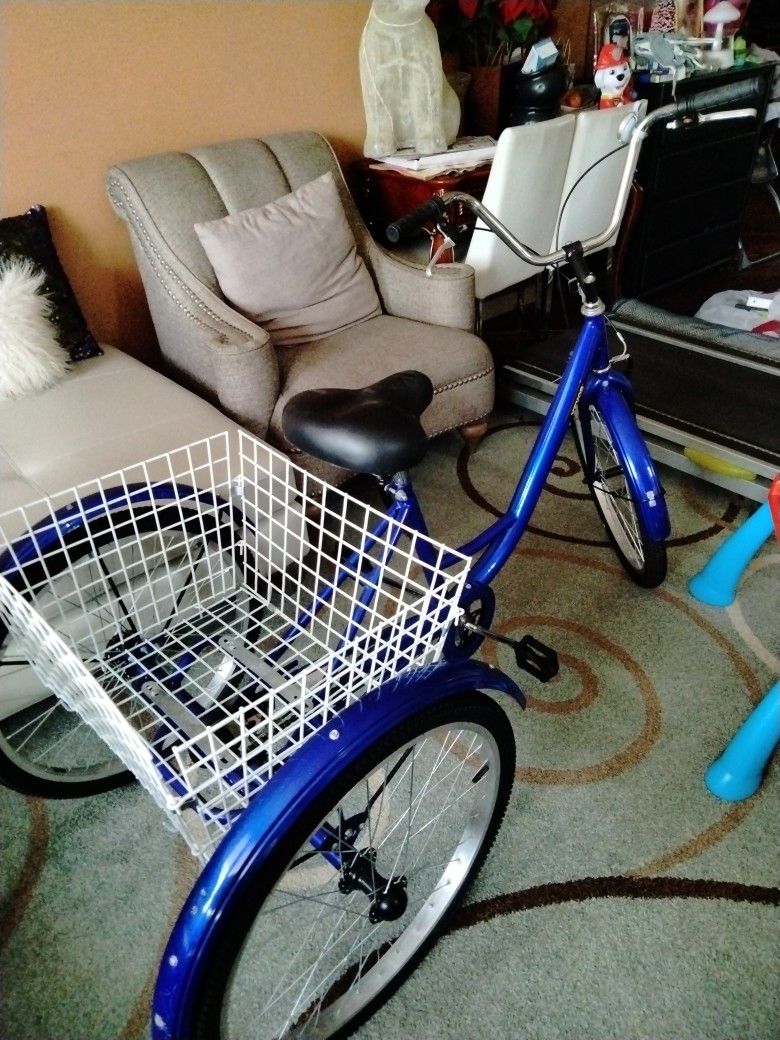 Vevor 3 Wheel Tricycle Blue With Tray $175