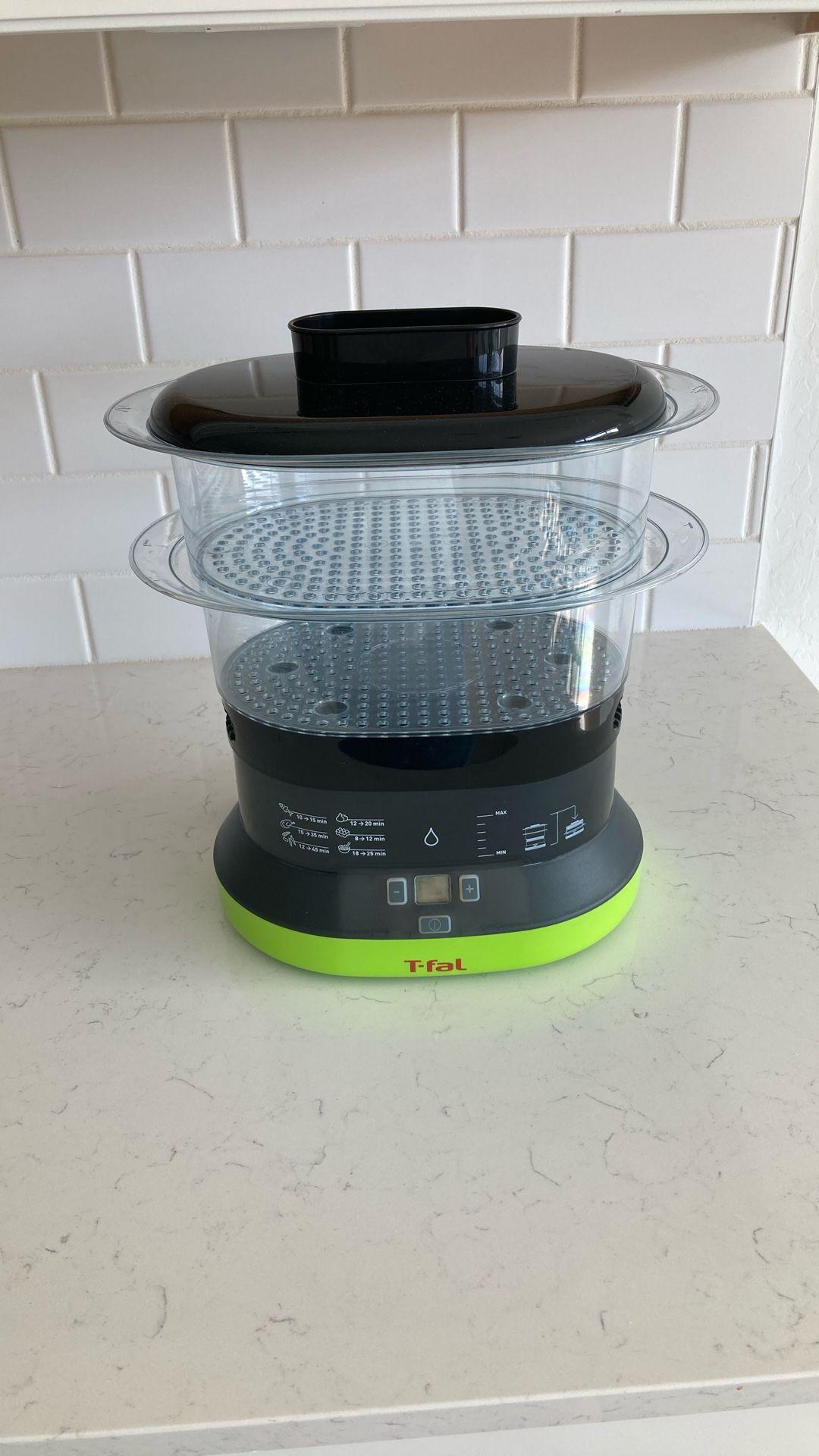 T-fal Digital 2 Tier Food Steamer 4 Quarts