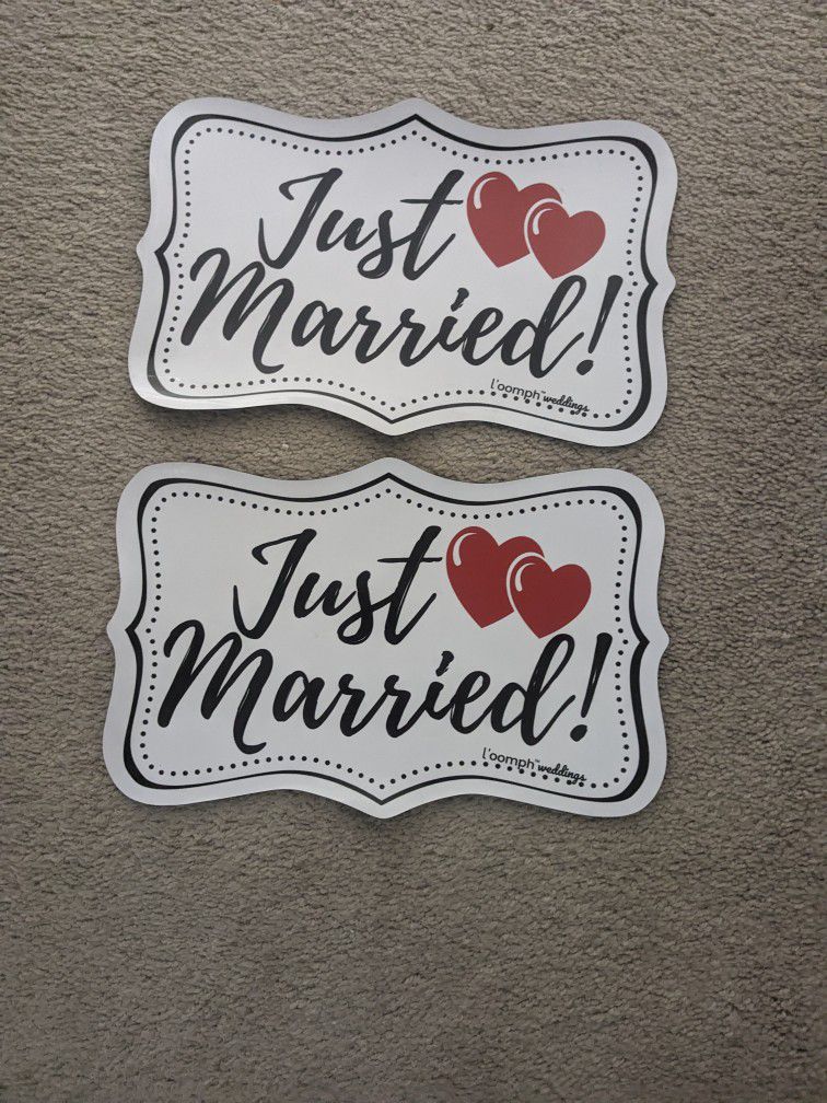 Just Married Car Magnets 
