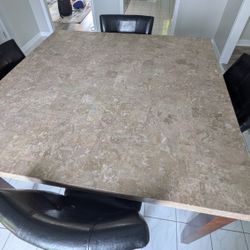 Granite Dining Table + Chairs
