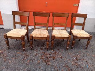 Solid wood table with 4 chairs