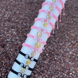 Pulseras Con Dije En Oro Laminado 