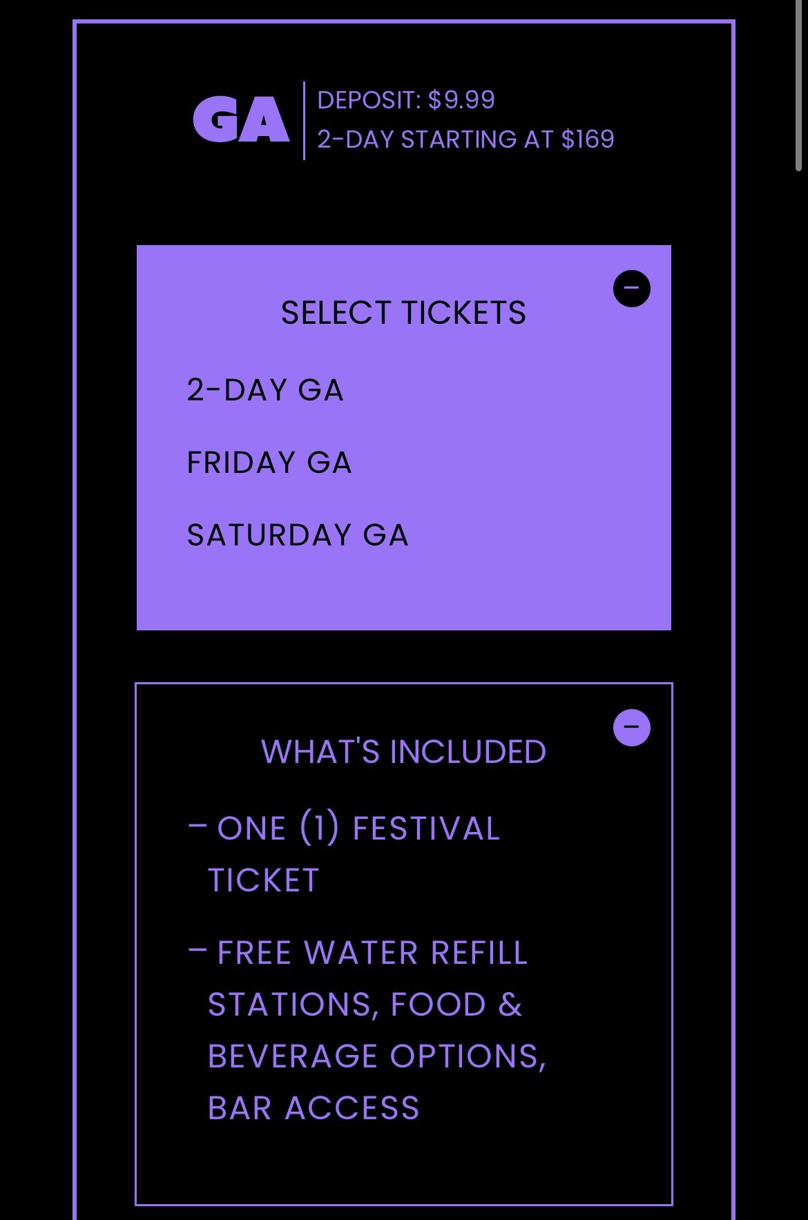 Two Tickets iii Points / 3 Points Festival Tickets