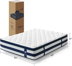 Twin XL 14 Inch Gel Memory Foam Hybrid Mattress NEW