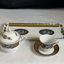 Beautiful Vintage Limoges Plate And Tea Set
